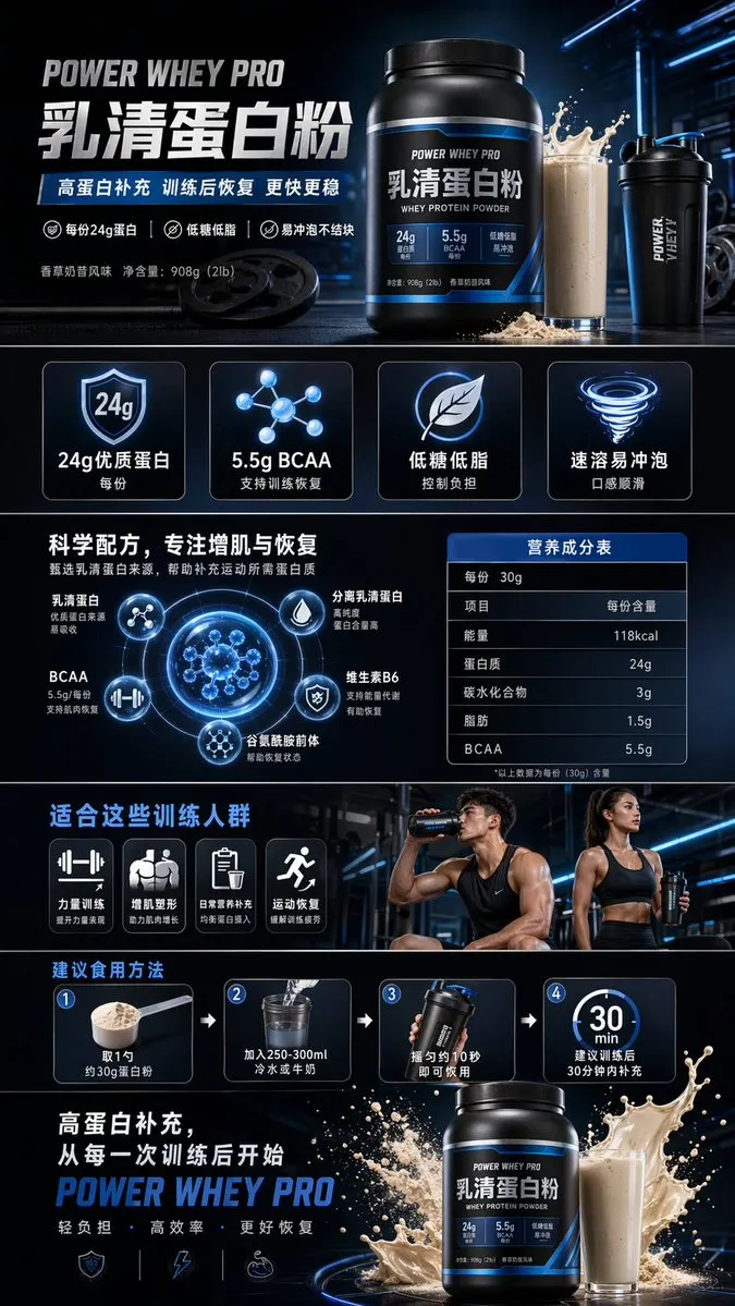 Protein Powder Detail Page