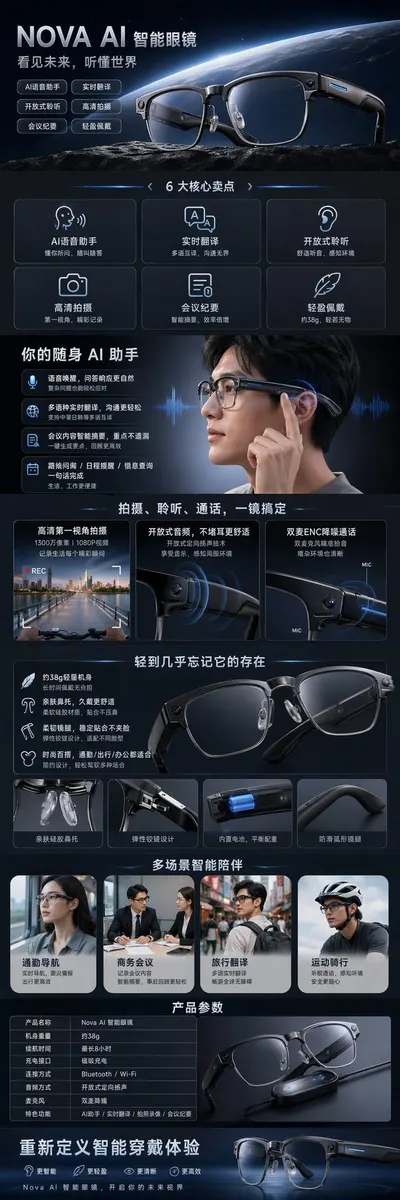 Smart Glasses Feature Page